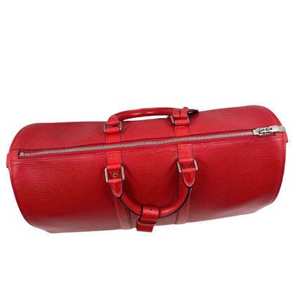 Sold Louis Vuitton x Supreme Keepall Bandouliere Size 45 Red Epi Leather Supreme