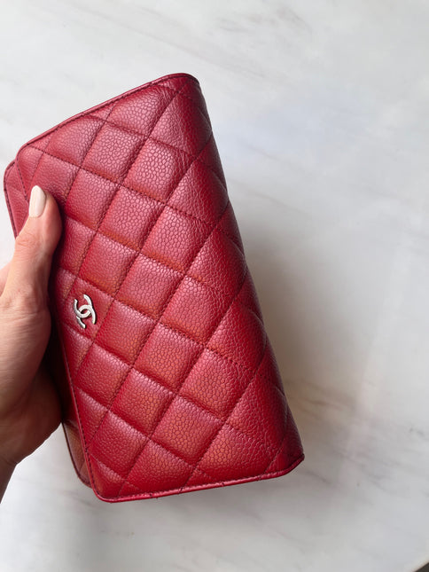 Sold Chanel Wallet on Chain Classic Flap Red Caviar Leather