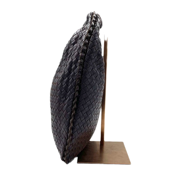 Sold Bottega Veneta Hobo Bag Large Dark Brown Lambskin leather