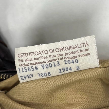 Sold Bottega Veneta Hobo Bag Large Dark Brown Lambskin leather