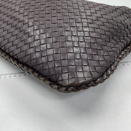 Sold Bottega Veneta Hobo Bag Large Dark Brown Lambskin leather