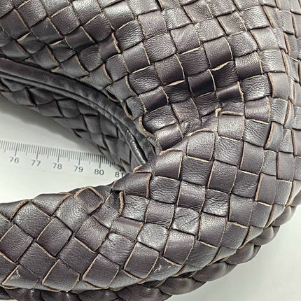 Sold Bottega Veneta Hobo Bag Large Dark Brown Lambskin leather