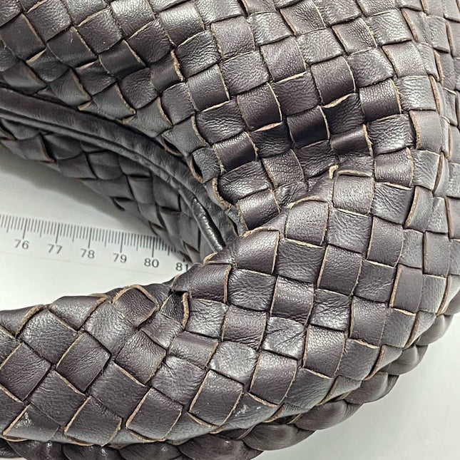 Sold Bottega Veneta Hobo Bag Large Dark Brown Lambskin leather