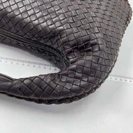 Sold Bottega Veneta Hobo Bag Large Dark Brown Lambskin leather