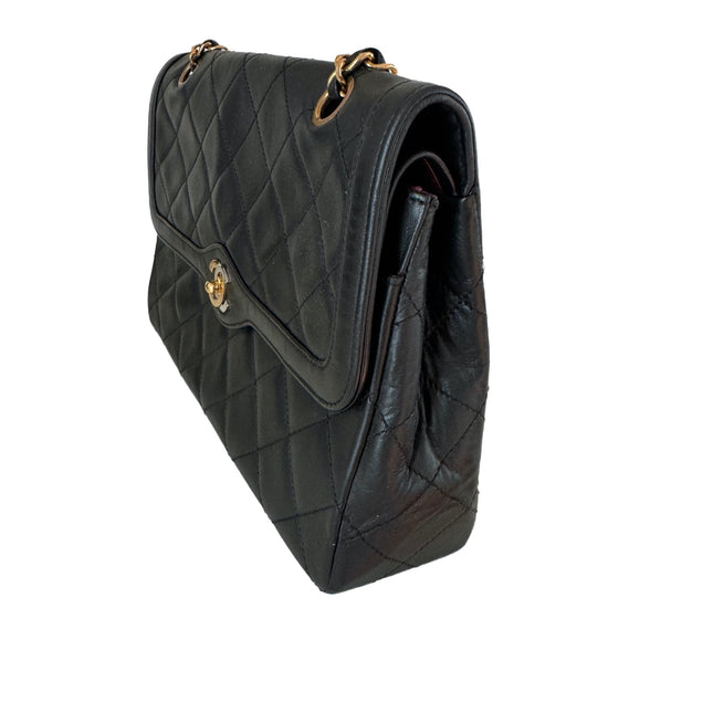 Chanel Paris Limited  Black Lambskin Leather with Bi-color Hardware