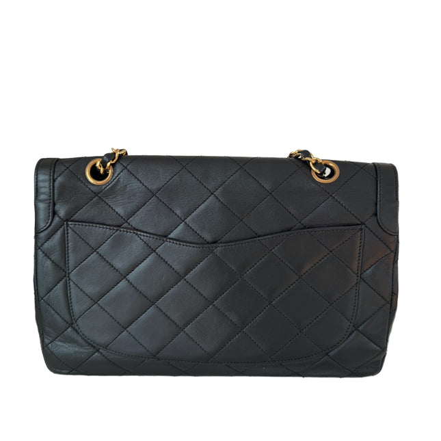 Chanel Paris Limited  Black Lambskin Leather with Bi-color Hardware