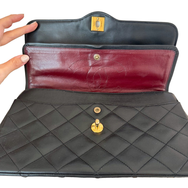 Chanel Paris Limited  Black Lambskin Leather with Bi-color Hardware