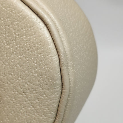 Gucci Jackie 1961 Small Cream Beige Monogram Canvas and Leather Bag