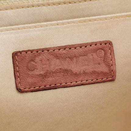 Chanel Pink Medium Canvas Ice Cube Classic Flap 2000-2002 Travel Line Shoulder Bag