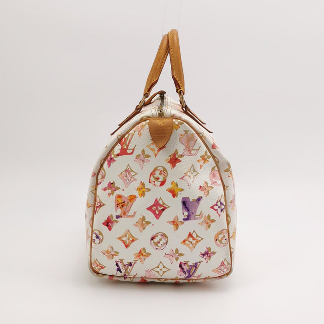 Louis Vuitton Speedy 30 Monogram Watercolor Pink Handbag Richard Prince 2008