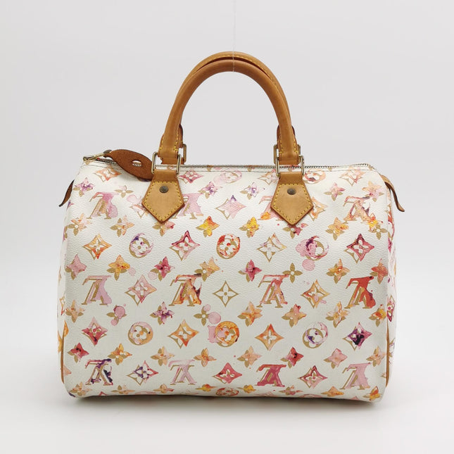 Louis Vuitton Speedy 30 Monogram Watercolor Pink Handbag Richard Prince 2008
