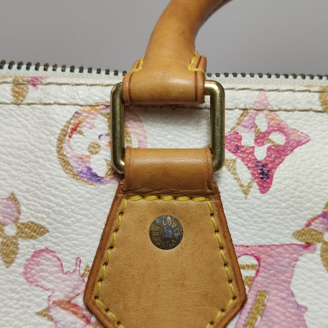 Louis Vuitton Speedy 30 Monogram Watercolor Pink Handbag Richard Prince 2008