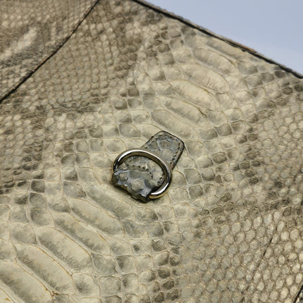 Gucci Jackie Vintage Beige Snake-skin Leather Gold Hardware