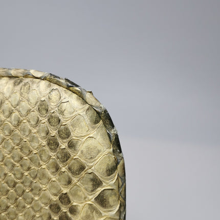 Gucci Jackie Vintage Beige Snake-skin Leather Gold Hardware