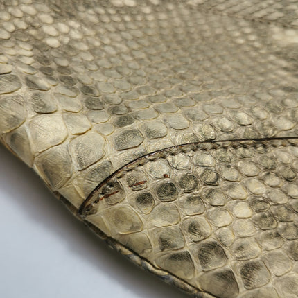 Gucci Jackie Vintage Beige Snake-skin Leather Gold Hardware