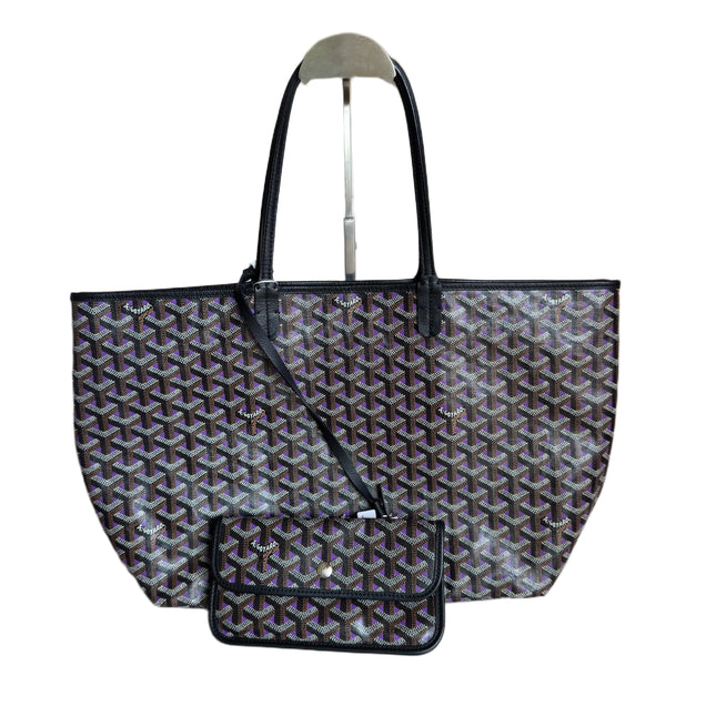 Goyard Special Edition Saint Louis PM Tote Medium Black Violet 2020-Luxbags