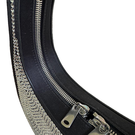 Coperni Crystal-embellished Mini Swipe Bag Black