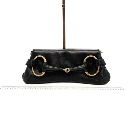 Sold Gucci Horsebit 1955 Chain Shoulder bag Large Black Leather