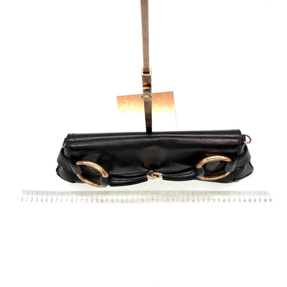 Gucci Horsebit 1955 Chain Shoulder bag Large Black Leather