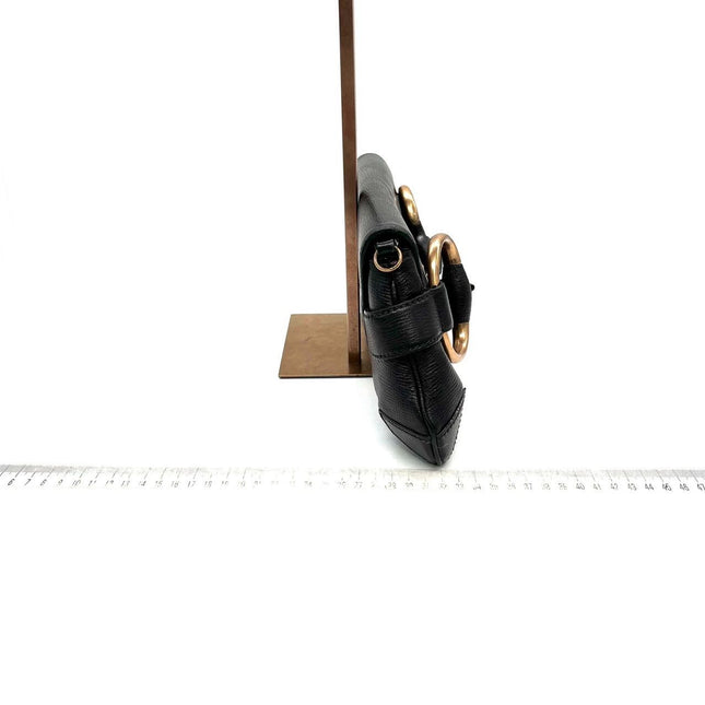 Sold Gucci Horsebit 1955 Chain Shoulder bag Large Black Leather