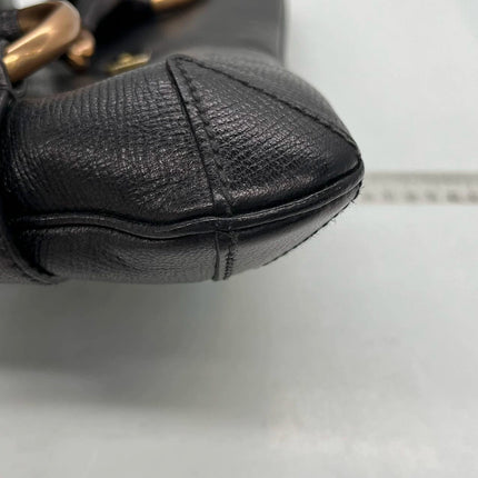 Sold Gucci Horsebit 1955 Chain Shoulder bag Large Black Leather