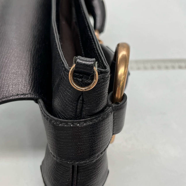 Sold Gucci Horsebit 1955 Chain Shoulder bag Large Black Leather