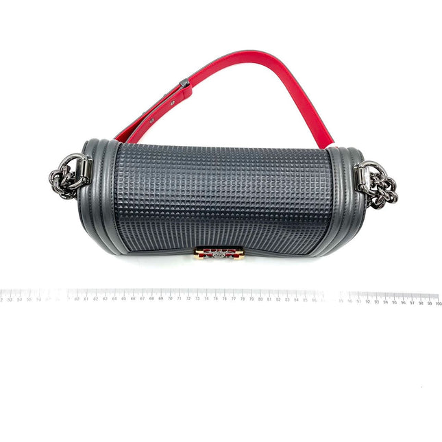 Sold CHANEL Dark Grey/Silver Boy Bag Cruise Collection 2014 SHOULDER BAGS