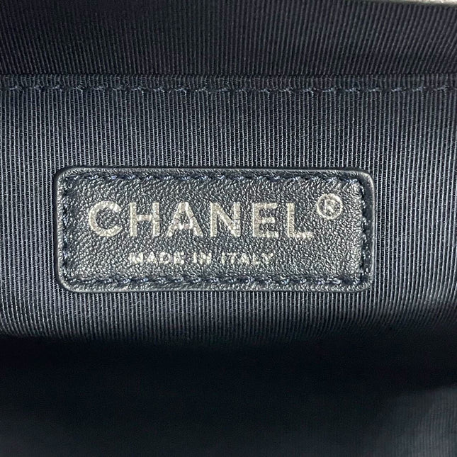 Sold CHANEL Dark Grey/Silver Boy Bag Cruise Collection 2014 SHOULDER BAGS