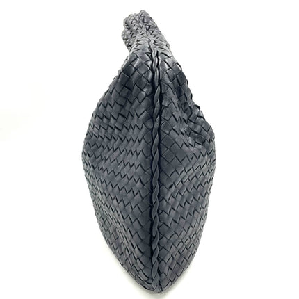 Bottega Veneta Veneta Hobo Black Leather Bag Large 48cm