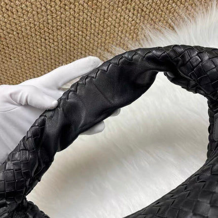 Bottega Veneta Veneta Hobo Black Leather Bag Large 48cm