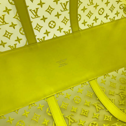 Louis Vuitton Keepall Bandouliere Monogram Mesh 50 Yellow in Mesh/Leather