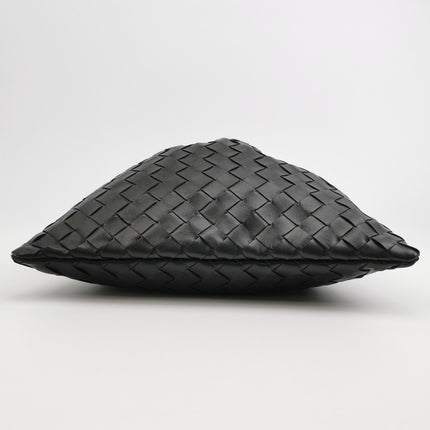 Bottega Veneta Dustbag Black Intrecciato Leather Shoulder Bag