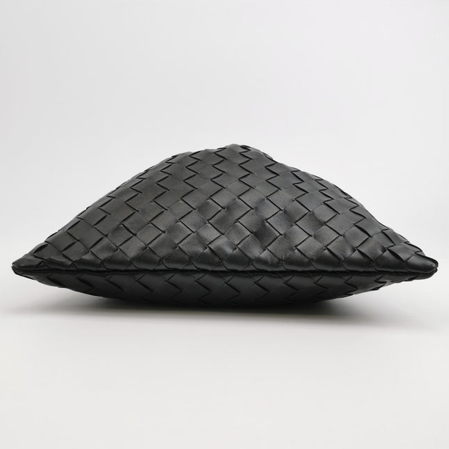 Bottega Veneta Dustbag Black Intrecciato Leather Shoulder Bag