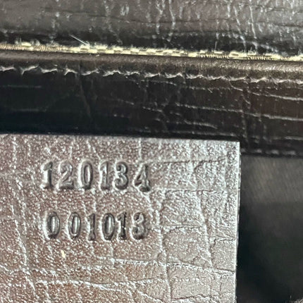 Sold Iconic 2003 Gucci Horsebit 1955 Cloth Black Monogram Shoulder bag