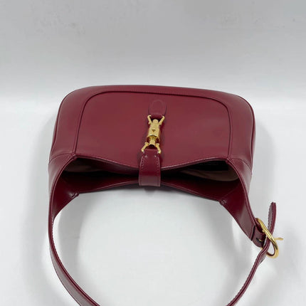 Sold Gucci Jackie 1961 Burgundy Leather Bag with Adjustable Strap