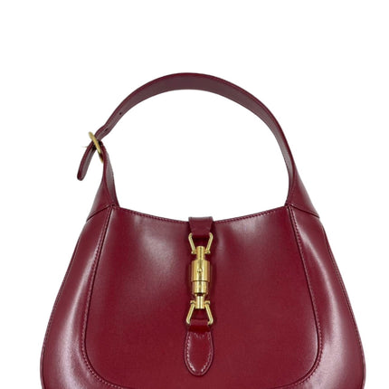 Sold Gucci Jackie 1961 Burgundy Leather Bag with Adjustable Strap-Luxbags