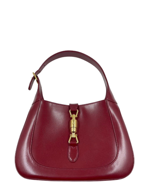 Sold Gucci Jackie 1961 Burgundy Leather Bag with Adjustable Strap-Luxbags
