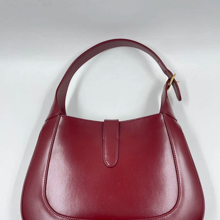 Sold Gucci Jackie 1961 Burgundy Leather Bag with Adjustable Strap