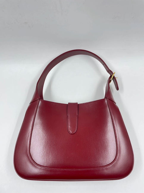 Sold Gucci Jackie 1961 Burgundy Leather Bag with Adjustable Strap