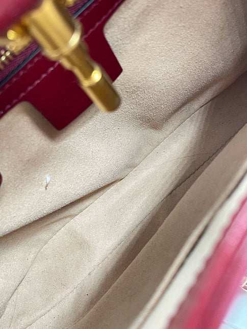 Sold Gucci Jackie 1961 Burgundy Leather Bag with Adjustable Strap