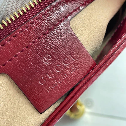 Sold Gucci Jackie 1961 Burgundy Leather Bag with Adjustable Strap