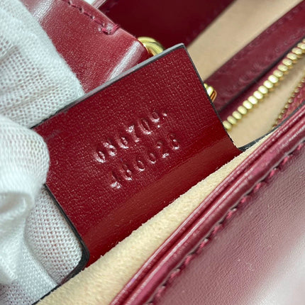 Sold Gucci Jackie 1961 Burgundy Leather Bag with Adjustable Strap