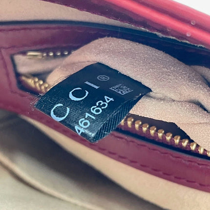 Sold Gucci Jackie 1961 Burgundy Leather Bag with Adjustable Strap