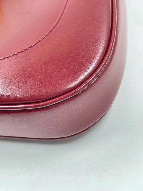 Sold Gucci Jackie 1961 Burgundy Leather Bag with Adjustable Strap