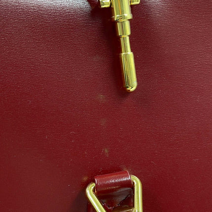 Sold Gucci Jackie 1961 Burgundy Leather Bag with Adjustable Strap