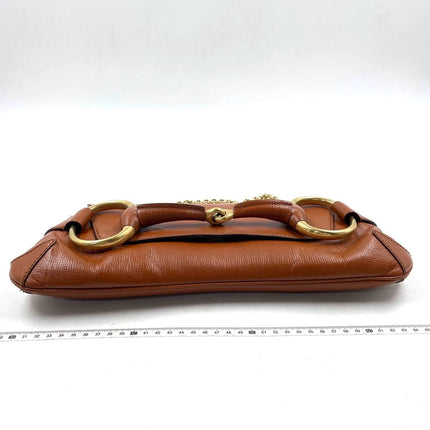 Sold Gucci Horsebit 1955 Chain Shoulder bag Large Camel Leather