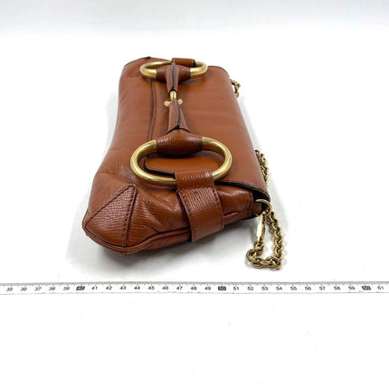 Sold Gucci Horsebit 1955 Chain Shoulder bag Large Camel Leather