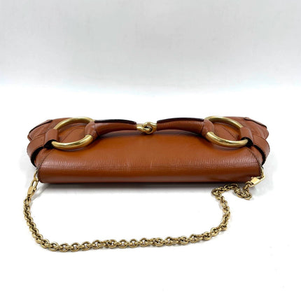 Sold Gucci Horsebit 1955 Chain Shoulder bag Large Camel Leather