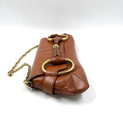 Sold Gucci Horsebit 1955 Chain Shoulder bag Large Camel Leather