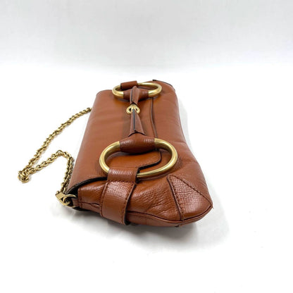 Gucci Horsebit 1955 Chain Shoulder bag Large Camel Leather